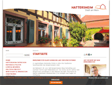 Tablet Screenshot of hattersheim.de
